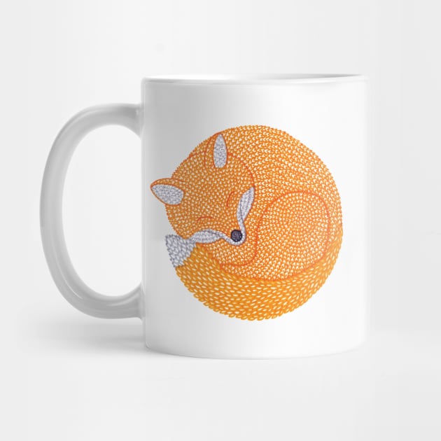 Sleeping Fox by Sasha Prood Studio